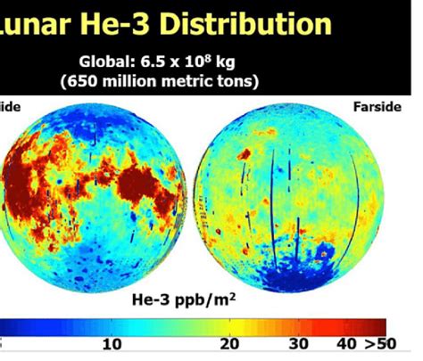 Distribu On Of Lunar Helium 3 In The Lunar Regolith Rela Vely Greater