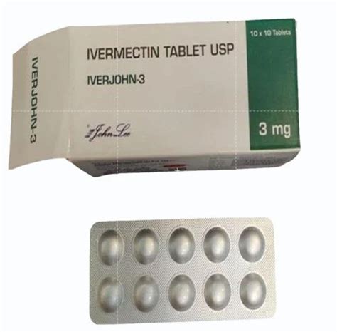 12 Iverjohn 3 Ivermectin 3mg Tablets 12mg At Rs 100 Strip Of 10