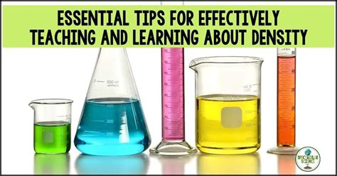 Essential Tips For Effectively Teaching And Learning About Density Spectacular Science