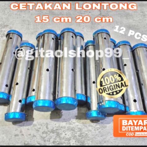 Cetakan Lontong Stainless Steel 1 Lusin 12 Pcs 20 Cm 15 Cm Tebal Murah