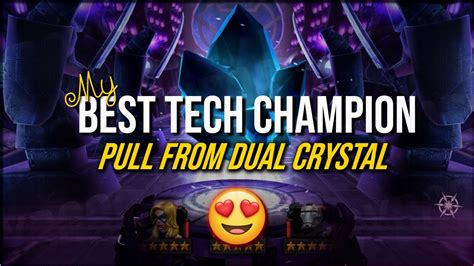 My Best Tech Champion Pull From Dual Crystal Mcoc • Marvel Contest Of Champions Youtube