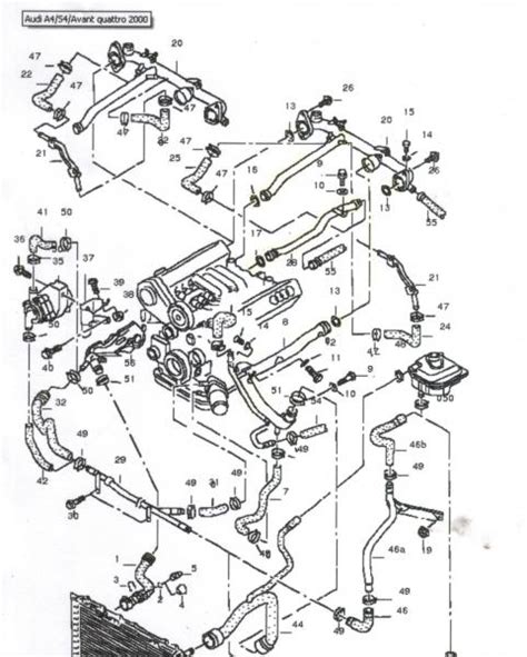 Audi A4 Coolant Hose Diagram