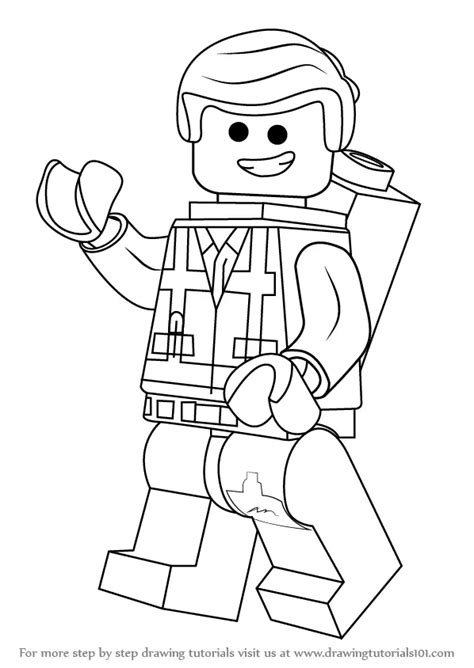 Learn How to Draw Emmet Brickowski from The Lego Movie (The Lego Movie ...