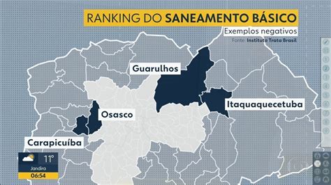 Vídeo Ranking Mostra Desigualdade No Saneamento Básico Em Sp Bom Dia