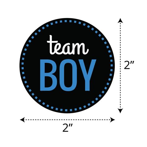 Team Boy Team Girl Stickers | Gender Reveal Celebrations