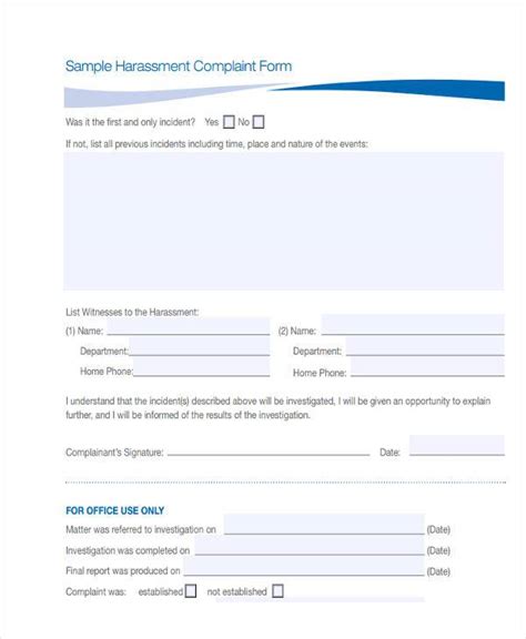 Free 8 Sample Complaint Investigation Forms In Pdf Ms Word