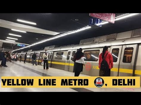 Yellow Line Metro Millenium City Centre Gurgaon Ki Or YouTube