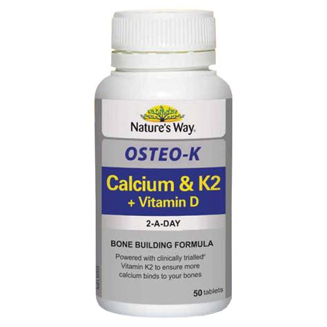 Buy Natures Way Osteo K Vitamin K2 Calcium Vitamin D 50 Tablets