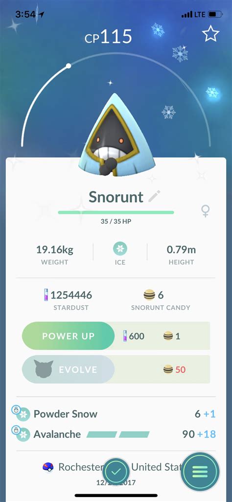 Shiny Snorunt? : r/TheSilphRoad