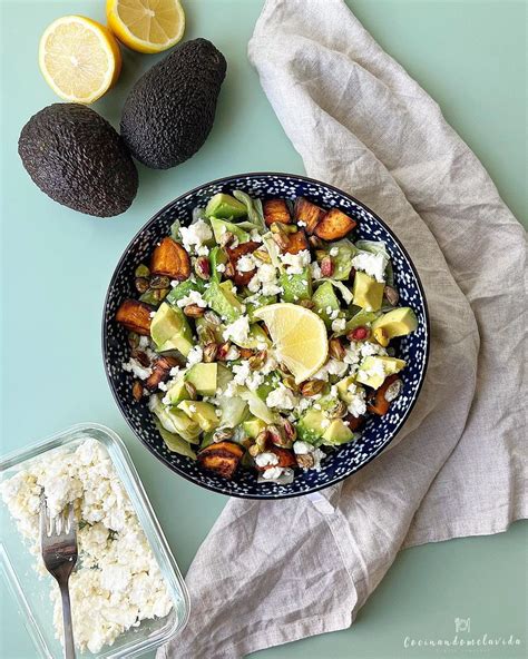 ENSALADA DE BONIATO Y FETA COCINANDOMELAVIDA