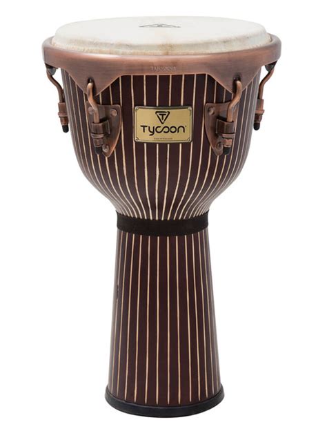 Tycoon Percussion Master Handcrafted Pinstripe Series Djembe Mtjhc