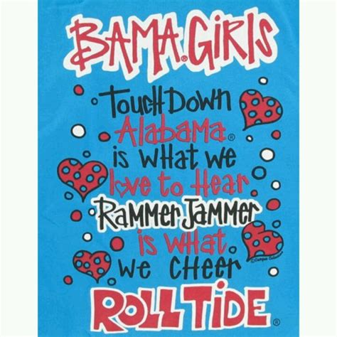 Bama Girls Roll Tide Blue