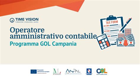 Operatore Amministrativo Contabile Programma Gol Campania Youtube