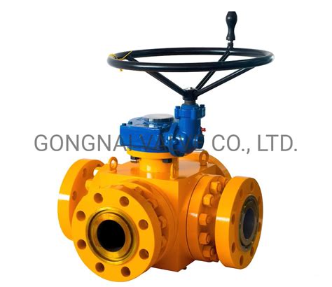 Industrial Factory Four Way Ball Valve API DIN JIS And ANSI Standards