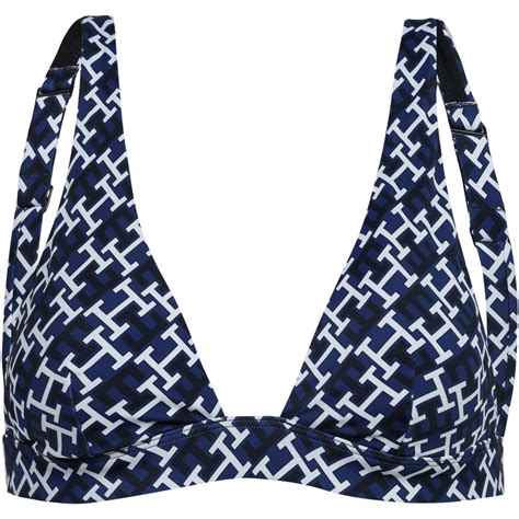 Tommy Hilfiger TRIANGLE FIXED RP PRINT Bikini Oberteil Damen Von