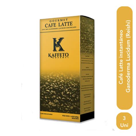 Cajas De Caf Latte Con Ganoderma Lucidum Kaffeto Gourmet