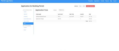 10 FEE SCHEDULE The Application Allows The User To Set The Fees For