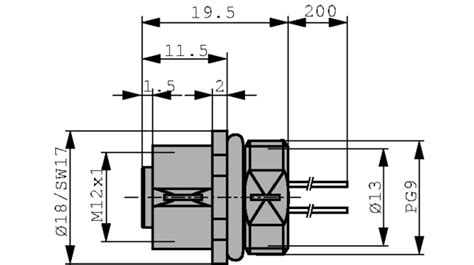 09 3482 700 08 Binder M12 Gerade Steckbuchse Gerätebuchse Serie 713