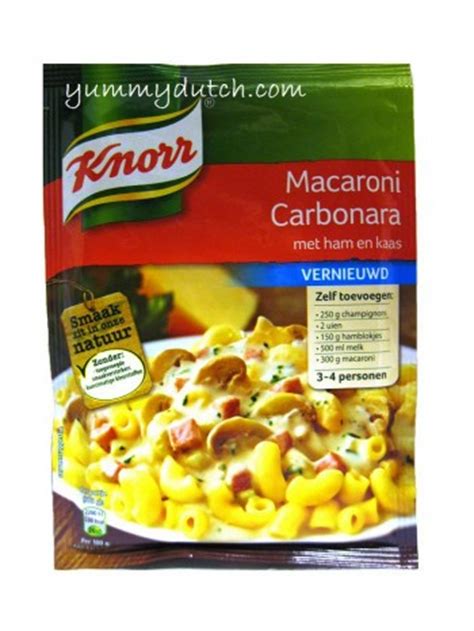 Mix Voor Macaroni Carbonara Knorr Yummy Dutch