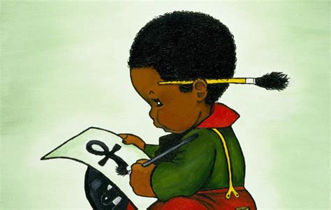 African American Art Print for Children Room Boy Girl Painting Drawing ...