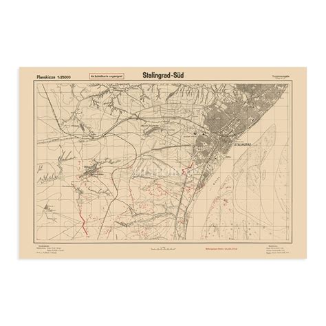 Battle Of Stalingrad 1942 Map