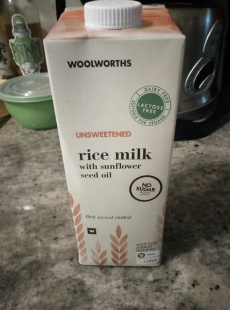 Woolworths Food Rice Milk Unsweetened Review Abillion