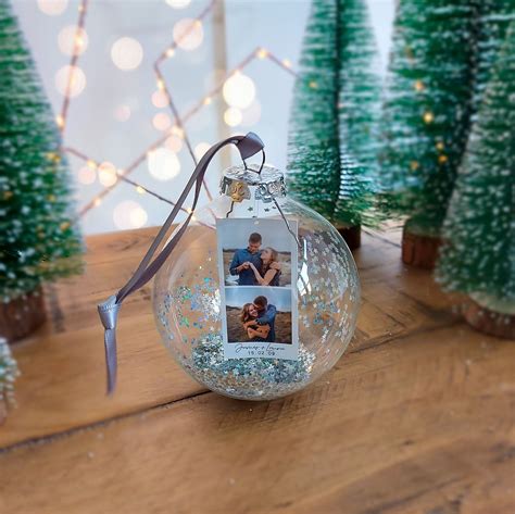 Personalised Christmas Bauble Personalised Photo Bauble - Etsy UK | Photo christmas ornaments ...