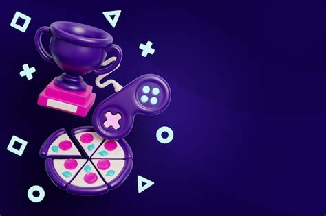 Free PSD | Gaming blank banner background