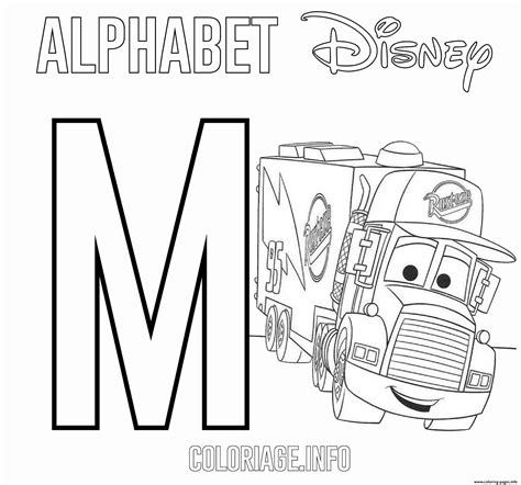 Disney Cars Coloring Pages Mack