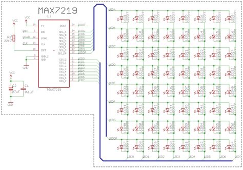 8x8 Led Matrix Schematic