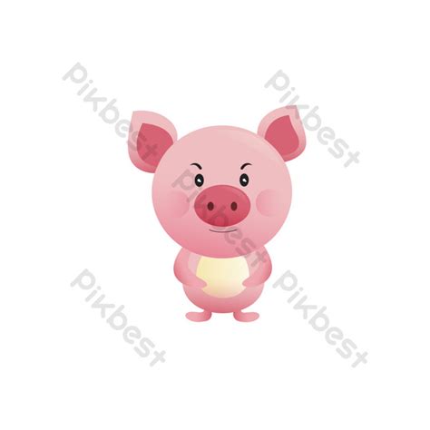 Vector Cartoon Zodiac Pig Element PNG Images | CDR Free Download - Pikbest