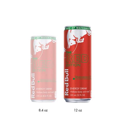 Red Bull Energy Drink Watermelon Fl Oz Red Edition Pack Of