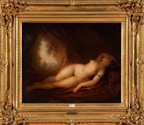 Jeune Fille Nue Endormie Dans Une Grotte Par Louis Jean Fran Ois