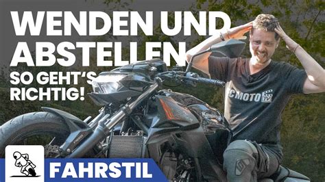 Motorrad Wenden Am Berg Und Richtiges Parken Am Hang YouTube