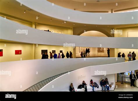 New York Manhattan United States Solomon R Guggenheim Museum Stock