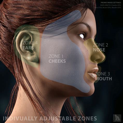 Peach Fuzz Facial Vellus Hair For Genesis 3 Female S Daz 3d