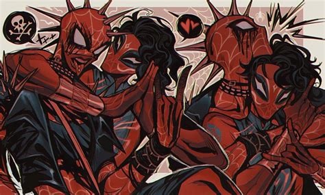 Sarahdraws Deadpool And Spiderman Spiderman Spider Spider Art