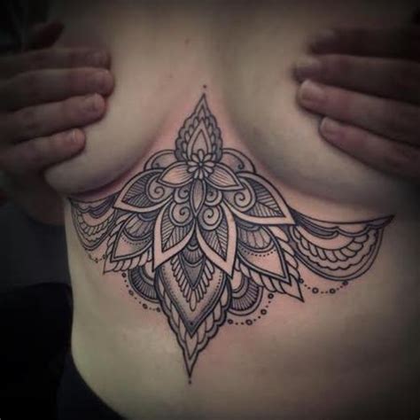 Ornamental Sternum Tattoo By Laura Jade Tattoonow