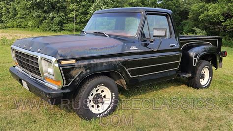 1979 F150 Ford 2wd Short Bed Step Side Black Stepside