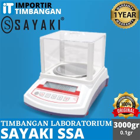 Jual Timbangan Digital Lab Emas Analitik Sayaki SSA 3000gr X 0 01gr