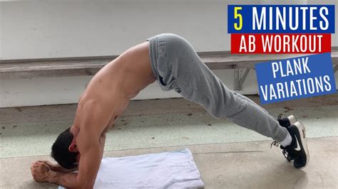 Best 5 Min Plank Abs Workout Variations Youtube