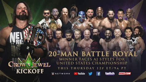 Wwe Crown Jewel Battle Royal Participants Revealed For The Kickoff Pre