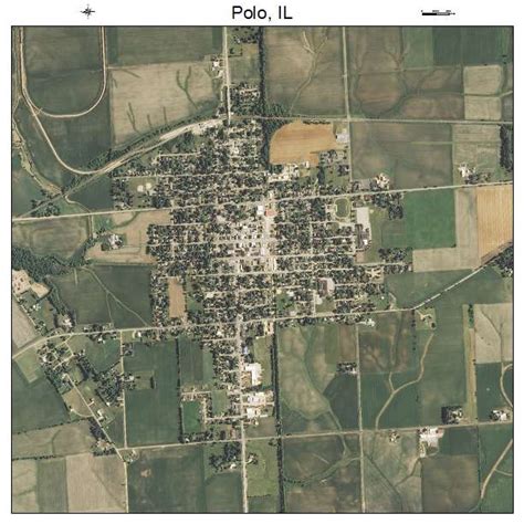 Aerial Photography Map of Polo, IL Illinois