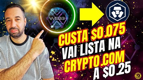 BOMBÁSTICO CRIPTOMOEDA CUSTA APENAS 0 075 VAI LISTAR NA CRYPTO