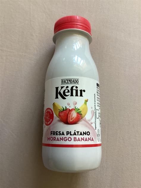 Kéfir Fresa Plátano Morango Banana Hacendado Kalórie Kj A Nutričné