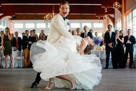 Dramatic dip for first dance - photo by Kate McElwee Photography