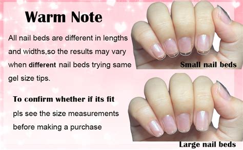 Amazon Extra Extra Short Round Gel Nail Tips Sinokame Extra Short