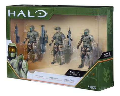 Set De 3 Figuras Marines Halo Infinite 9 Piezas Meses sin interés