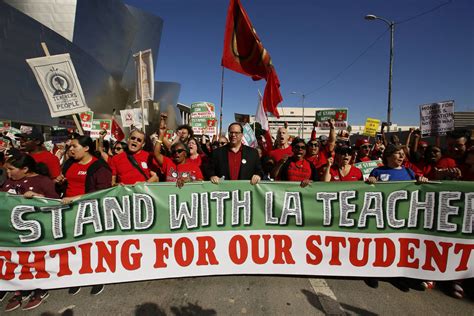 Thousands Of La Teachers Go On Strike In 2nd Largest Us School District