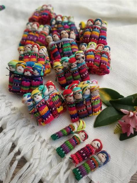 Set Of 12 Worry Dolls Native Guatemalan Doll Worry Dolls Etsy